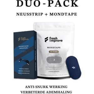 Duo Pack - Mondtape & Neusstrips Navy Blue