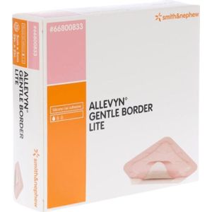 Allevyn Gentle Border Lite Schuimverband 8 x 15 cm 10 stuks