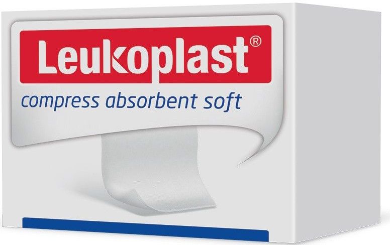 Leukoplast compress absorbent soft steriel 10 x 20 cm 25 stuks
