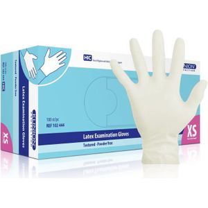 Klinion Latex Polymeer Ivoor handschoenen poedervrij 100 stuks