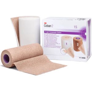 3M - Coban 2 Lite - Laag Compressiesysteem - 15 cm x 4,5 m
