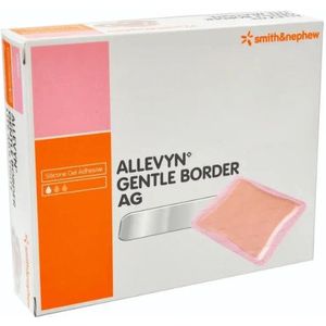 Allevyn AG Gentle Border schuimverband 12,5 x 12,5 cm 10 stuks