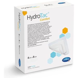 HydroTac Comfort schuimverband 8 x 8 cm 16 stuks