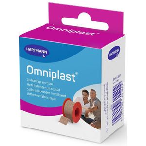 Omniplast hechtpleister 1,25 cm x 5  m 1 rol