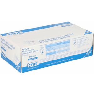 Soft Nitril Handschoenen Poedervrij Wit 100 stuks