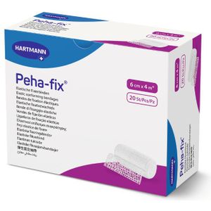 Peha-Fix hydrofiel elastisch fixatiewindsel 4 m x 6 cm 20 stuks