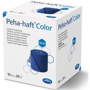 Peha-haft Color Blauw zelfklevend verband 10cm x 20m