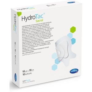 HydroTac Comfort Sacral schuimverband 18 x 18 cm 10 stuks
