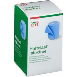 Haftelast zelfklevend verband blauw 20m x 8cm