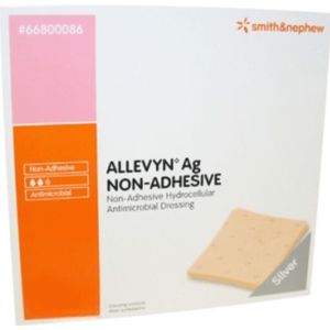 Allevyn AG Non-adhesive schuimverband 20 x 20 cm 10 stuks