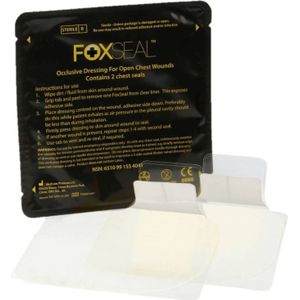 FOXseal - Chest Seal - 2 Stuks - Occlusief Verband voor Open Borstwonden