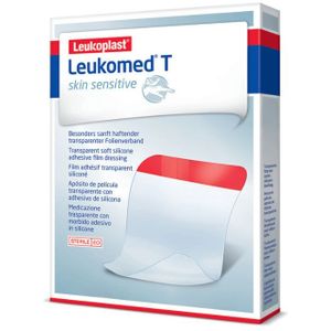 Leukoplast - T Skin Sensitive - Eilandpleister - Transparant - 8 x 15 cm - 5 Stuks