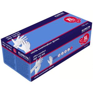 Klinion Nitril Onderzoekshandschoenen Poedervrij Wit 150 st.