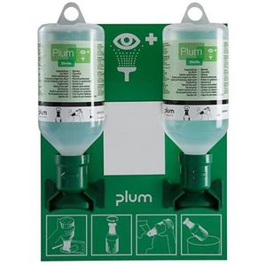 PLUM Oogspoelstation met 2 x 500ml 0.9% Sod.Chloride