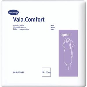 Vala Comfort Apron overalls Wit 70 x 135 cm 100 stuks