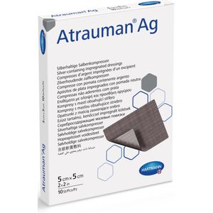 Atrauman AG zalfkompres 5 x 5 cm 10 stuks