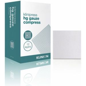 Klinion HG gaaskompres 12-laags 10 x 20 cm 50 stuks