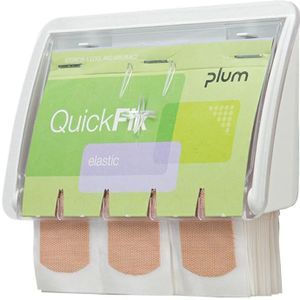 QuickFix Uno - Pleisterdispenser - Transparant - 45 Elastic Pleisters