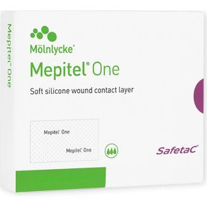 Mepitel One siliconen wondverband 12 x 15 cm 5 stuks