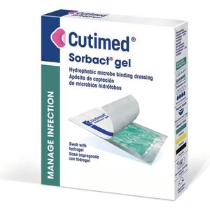 Cutimed - Sorbact Gel - Hydrogel Kompres - 15 x 20 cm - 5 Stuks