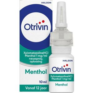 Otrivin Xylometazoline menthol 1mg/ml neusspray 10ml