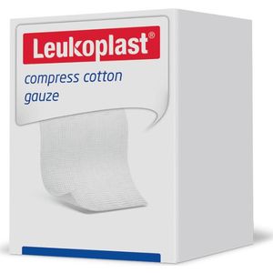 Leukoplast Cotton gaaskompres 12-lgs 5x5 cm 100 stuks