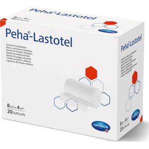 Peha-Lastotel elastisch fixatiezwachtel 4 m x 8 cm 20 stuks