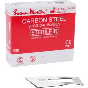 Swann Morton - Carbon Nr. 25 - Chirurgische Mesjes - Steriel - 100 Stuks
