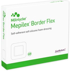 Mepilex Border Flex schuimverband 10 x 20 cm 9 stuks