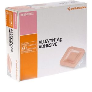 Allevyn AG Adhesive schuimverband 10 x 10 cm 10 stuks