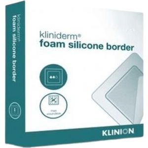 Kliniderm Foam Border Siliconen Schuimverband 12,5 x 12,5 cm 5 stuks