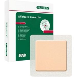 Kliniderm Lite Foam Border Siliconen Schuimverband 15 x 15 cm 5 stuks
