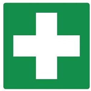 EHBO Post Harde Plaat 20x20cm