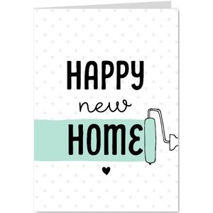 Felicitatiekaart woning verf