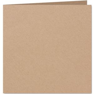 Blanco vierkante kaart kraft kartonlook