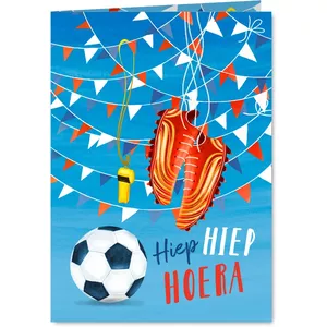 Voetbal uitnodiging kinderpartijtje verjaardag
