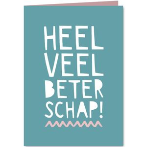 Beterschap pastel letters