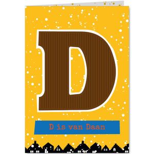Sinterklaaskaart choco D