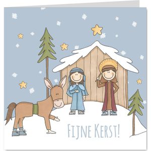Kerstkaart Verkleed Stal LFZ