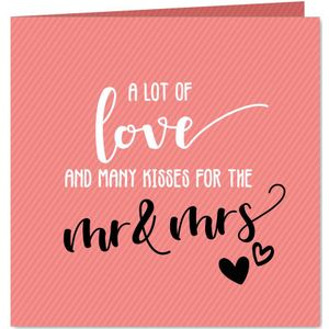 A lot of love - huwelijkskaart