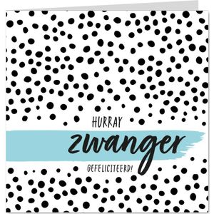 Felicitatie - zwanger met stippen