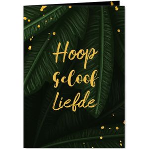 Sterkte jungle bladeren met quote