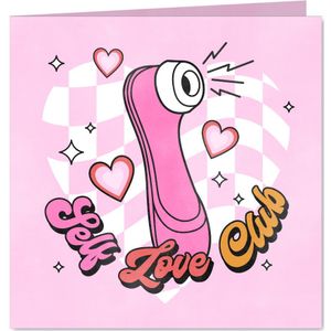 Ondeugend valentijnskaart zelfliefde vriendin Self Love Club