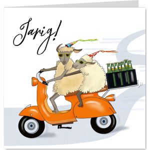Verjaardag - Schapen op de scooter