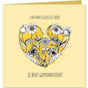 Gefeliciteerd met deze pracht prestatie - Bloemen kaart