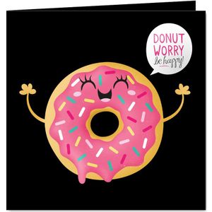 Sterktekaart opbeurend donut worry