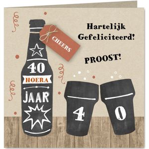 Felicitatie bier man