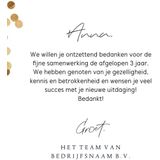 Bedankkaart fotocollage collega voor afscheid