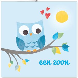 Geboorte zoon - blauw uiltje