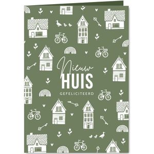 Felicitatie nieuwe woning nieuw huis sleutel huisjes